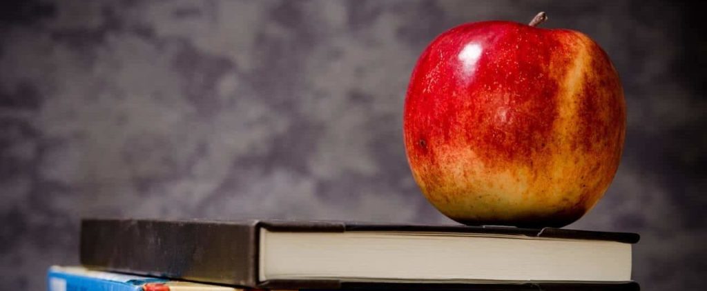Apple on Book